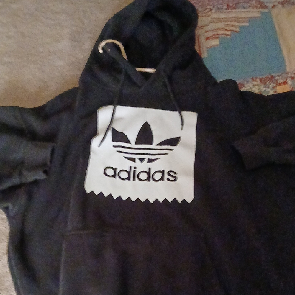Adidas Black Hoodie with Logo